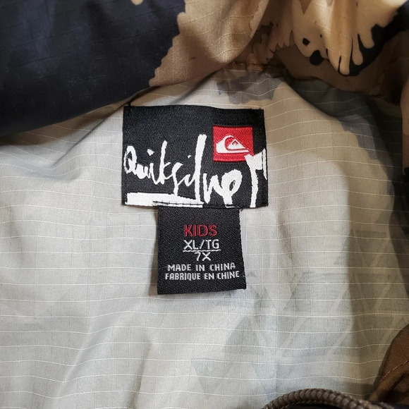 Quiksilver Camo Kids Jacket - Picture 5 of 10